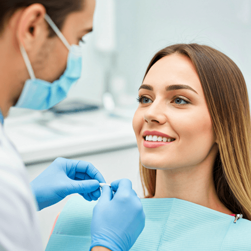 Dentist explaining treatment